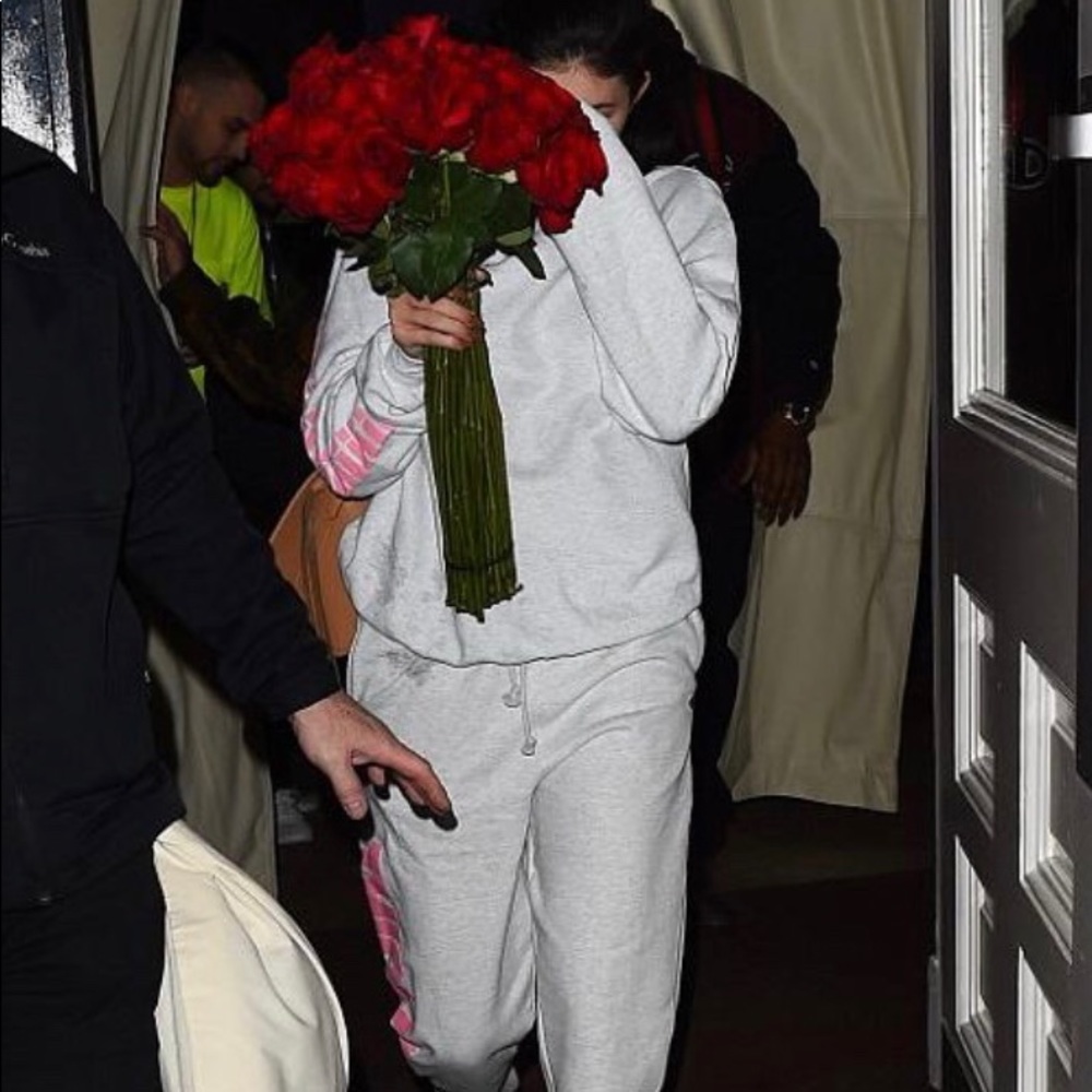 Kylie Jenner Champion sweatsuit
